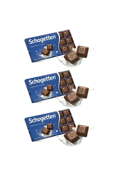 Schogetten Alpine Milk Chocolate 10 gr X 3 Adet ürün görseli