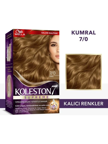 Koleston Saç Boyası Supreme Kit 7/0 Kumral - Resim 5