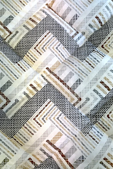 Alla Turca Çift Kişilik 4 Yastık Kılıflı Lastikli Çarşaflı Çift Taraflı Desenli Uyku Seti-Nova Antrasit - Resim 7