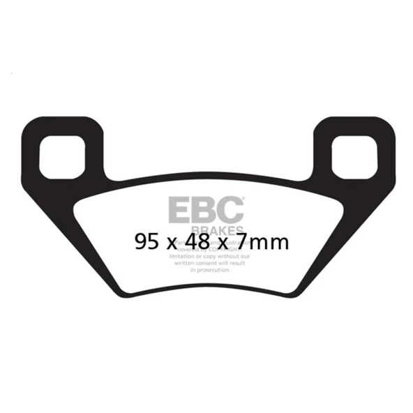 EBC FA395TT ARCTIC CAT ATV ÖN ARKA CARBON FREN BALATASI - 1