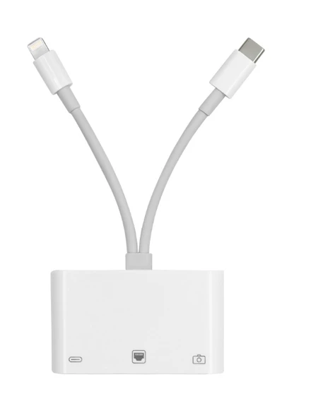 ZR814 Lightning Type-C Ethernet Camera Adaptör - 1