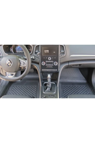 Sahler Megane 4 Sedan 2016 ve Sonrası 4.5D Paspas 3D Rizline Sol Cep Bagaj Havuzu - Resim 3