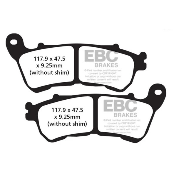 EBC FA640V HD XL883-XL1200 IRON SPORTSTRER 14-20 ÖN FREN BALATASI ürün görseli 1