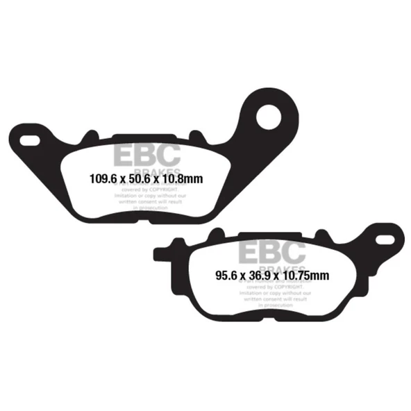 EBC FA662V YAMAHA MT25 / R25 15-21 ARKA YARI SİNTER FREN BALATASI ürün görseli 1