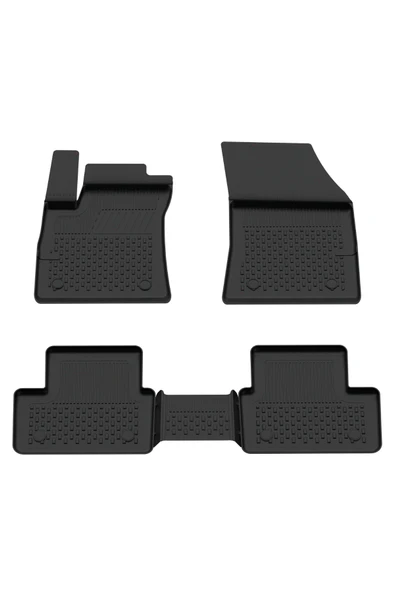 Sahler Megane 4 Sedan 2016 ve Sonrası 4.5D Paspas 3D Rizline Sol Cep Bagaj Havuzu - Resim 4