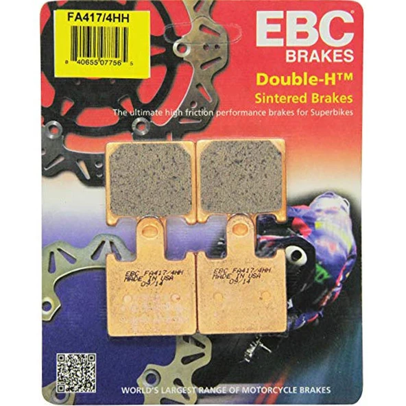 EBC FA417/4HH KAWASAKI ZX6-R , Z750/Z1000 , GTR1400,ZZR1400 SINTER ÖN FREN BALATASI ürün görseli 1
