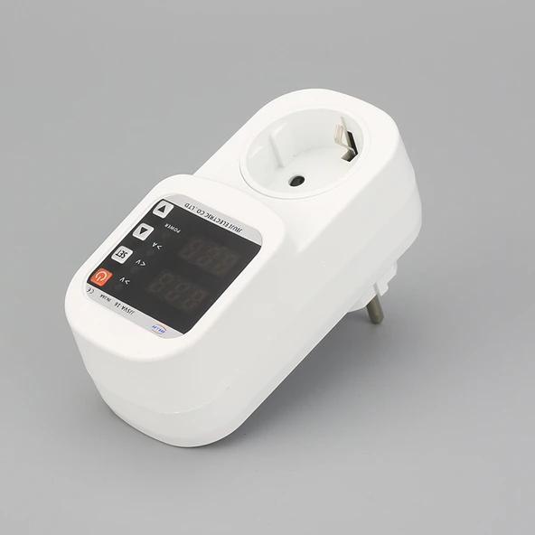 JIUJI Akım ve Voltaj Korumalı Priz 16A Ayarlanabilir Voltaj ve Akım Koruma Prizi - 3