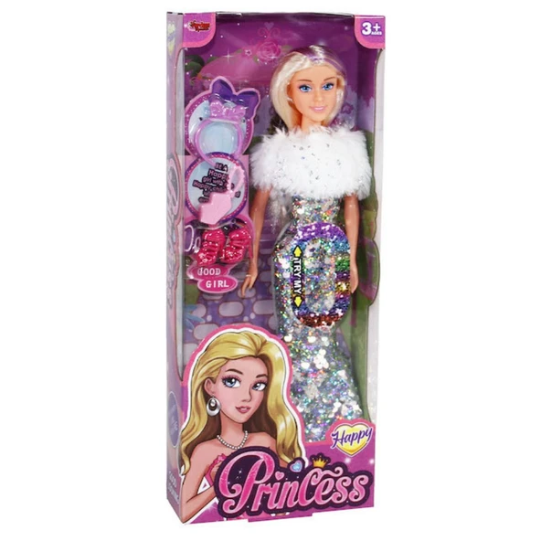 Renk Değiştiren Prenses Bebek 30 cm - 66772 - Gri - 2