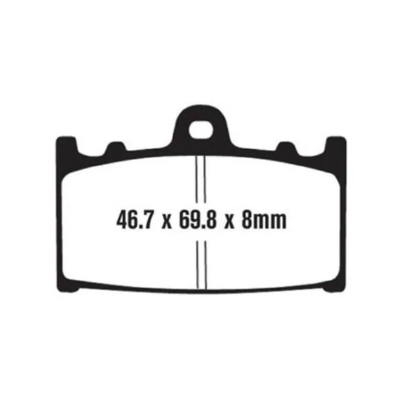 EBC FA158HH SUZUKI GSXR750 00-02 , KAWASAKI VERSYS 1000 SINTER ÖN FREN BALATASI ürün görseli