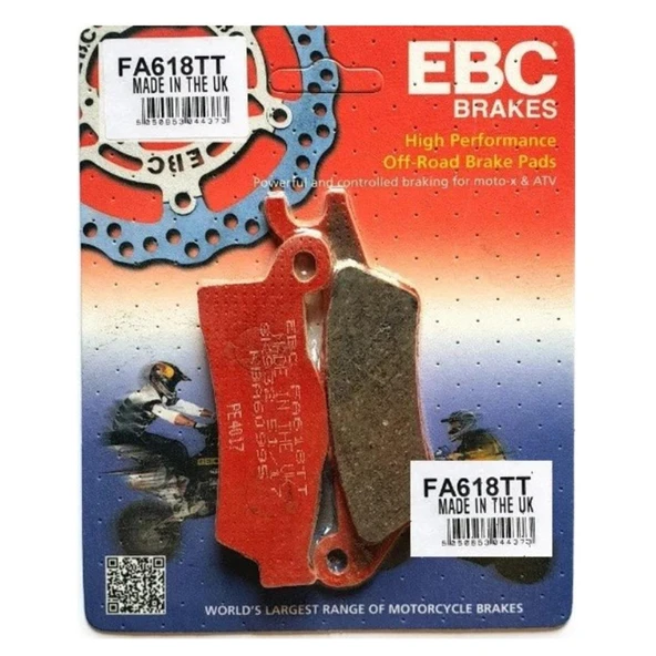 EBC FA618TT CAN AM OUTLANDER 500/800/1000 ORGANİK 13-15 SOL FREN BALATASI ürün görseli 1