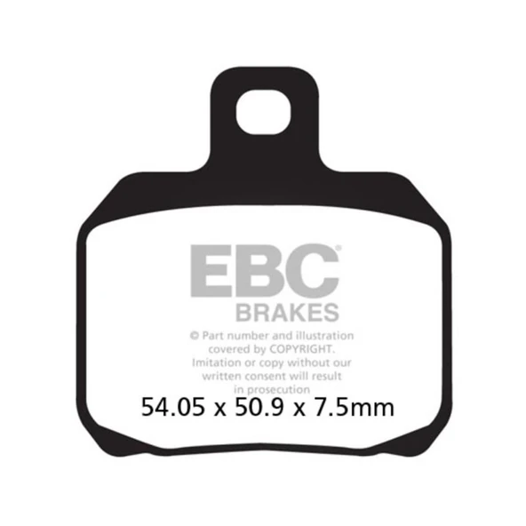 EBC FA266HH DUCATI 749,848, MONSTER ARKA FREN BALATASI ürün görseli 1