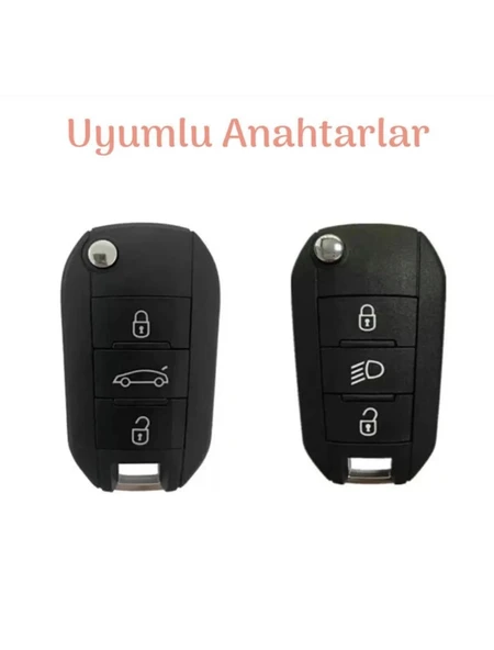 PEUGEOT CiTROEN OPEL DS TOYOTA  KARBON ANAHTAR KILIFI SUSTALI MODEL 2.RESİME BAKINIZ - Resim 2