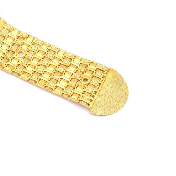 Altın Kaplama Kemer Cam Kırığı Tokalı Model-KMR-114 - Resim 3