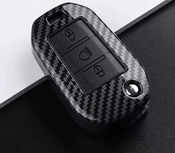 PEUGEOT CiTROEN KARBON ANAHTAR KILIFI SUSTALI MODEL ORTA TUŞ IŞIK 2.RESİME BAKINIZ ürün görseli