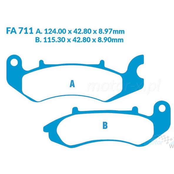 EBC FA711 BENELLI TNT125 - BN125 ÖN FREN BALATASI ürün görseli 1