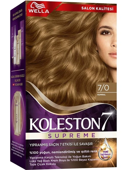 Koleston Saç Boyası Supreme Kit 7/0 Kumral - Resim 3