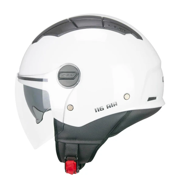 CGM 116A AIR Açık Kask BEYAZ Uzun Vizör+Güneş Vizörlü -L - Resim 2