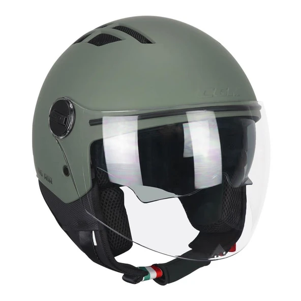 CGM 116A AIR Açık Kask YEŞİL Uzun Vizör+Güneş Vizörlü -XL - 1
