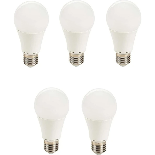 Osaka Light Osaka 10W = 75W Eşdeğer E27 LED Ampul Beyaz Işık 6500K - 5li Paket Osaka 10W A60 LED 002 ürün görseli 1