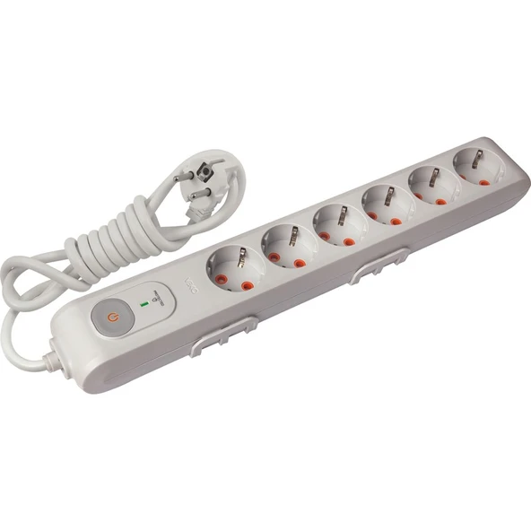 Viko 6'lı şok / Akım Korumalı topraklı + çocuk korumalı grup piriz 90117632-ZM ürün görseli 1