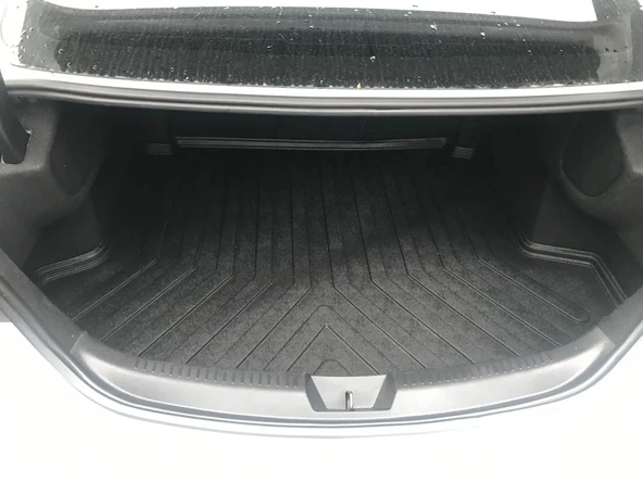 Sahler Megane 4 Sedan 2016 ve Sonrası 4.5D Paspas 3D Rizline Çift Cep Bagaj Havuzu - Resim 5