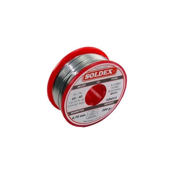 Soldex 0.75 mm 200 gr Soldex Lehim Teli ürün görseli 1