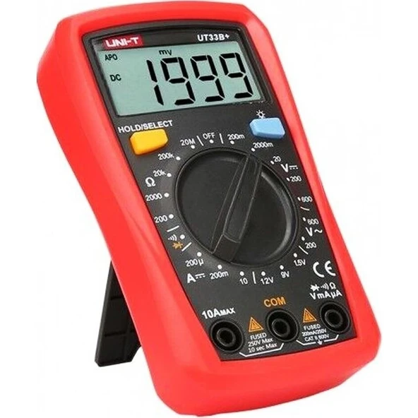 Uni-T UT33B+ Işıklı Dijital Multimetre Işıklı Dijital Avometre ürün görseli 1
