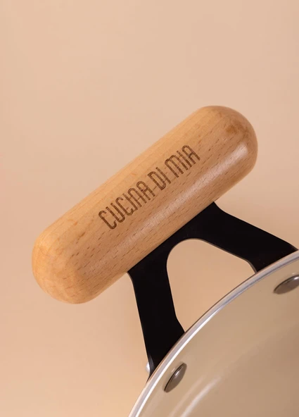 The Mia Cucina Di Mia İndüksiyon Tabanlı Seramik Tencere Seti 6 Parça - Resim 8