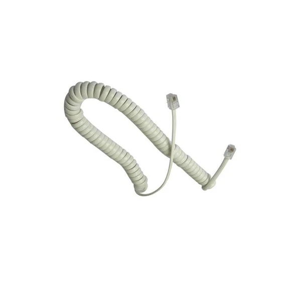 Vcom Ct044c Telefon Ahize Spıral Beyaz Kordon ürün görseli 1