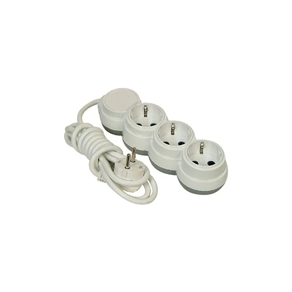 Pelsan 3lü 5mt Kablolu Grup Priz Pelsan ürün görseli 1