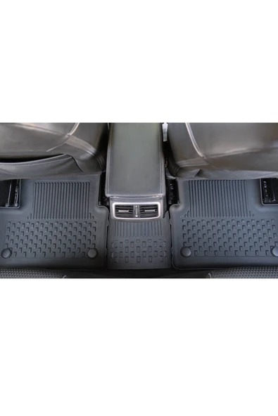 Sahler Megane 4 Sedan 2016 ve Sonrası 4.5D Paspas 3D Rizline Çift Cep Bagaj Havuzu - Resim 2