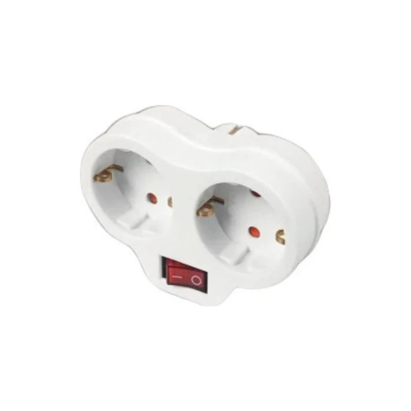 Viko Panasonic İkili Anahtarlı Topraklı Fiş Priz Beyaz ürün görseli