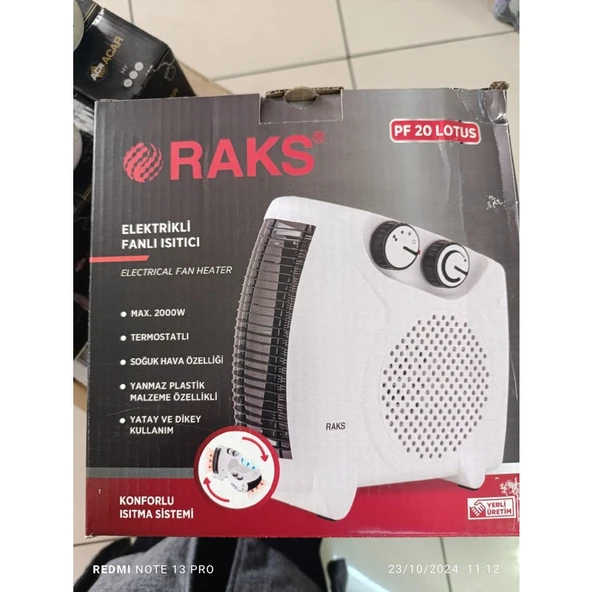 Raks Lotus Fanlı Isıtıcı ürün görseli