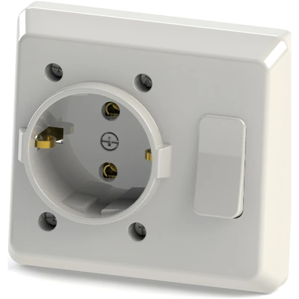 NE-AD Anahtarlı Topraklı Priz Elektrik Aksesuarı ürün görseli 1