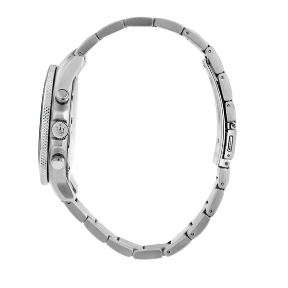 Maserati R8873600001 Bileklik Hediyeli Tüm Fonksiyonları Aktif Çelik Kordonlu 10 ATM Suya Dayanıklı Metalik Renk Erkek Kol Saati