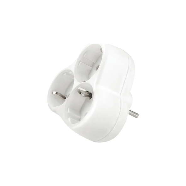 Viko Topraklı Üçlü Fiş Priz Yonca Golyat ürün görseli 1