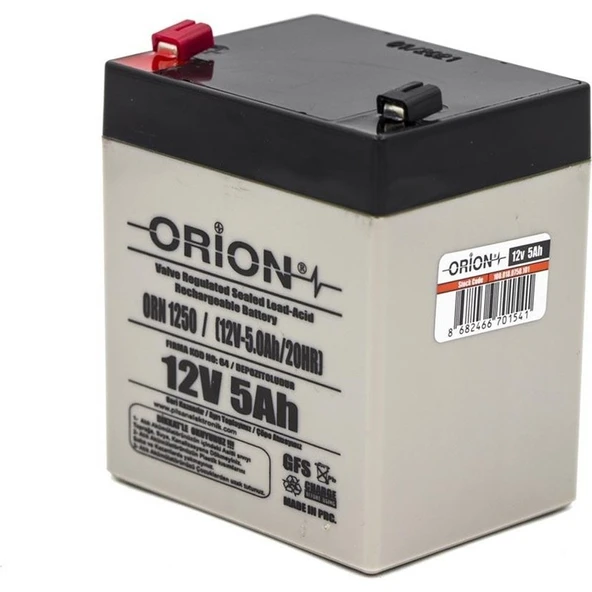 Orion 12V 5Ah Bakımsız Kuru Akü ürün görseli 1