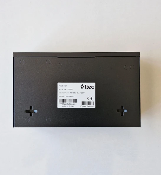 Ttec 10120P 8 Port 10/100M PoE 2 Port 10/100 Uplink Tak Çalıştır 120W PoE Switch - Resim 2