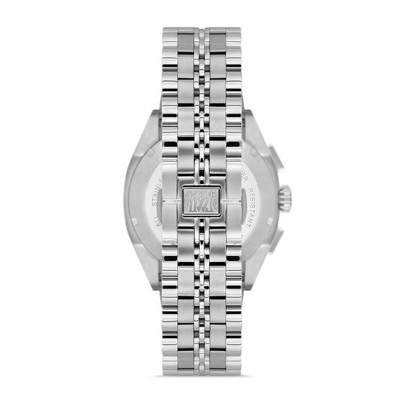 Momentus SM340S-11SS Tüm Fonksiyonları Aktif Safir Camlı Çelik Kordonlu 5 ATM Suya Dayanıklı Metalik Renk Erkek Kol Saati - 3