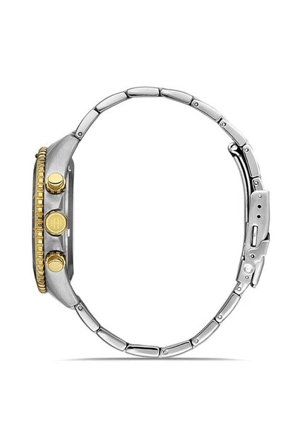 Hislon MS138V-11SG Yansıma Önleyici Safir Kaplama Cam Titanyum Kordon Titanyum Kasa 5 ATM Suya Dayanıklı Metalik-Altın Renk Erkek Kol Saati - Resim 2