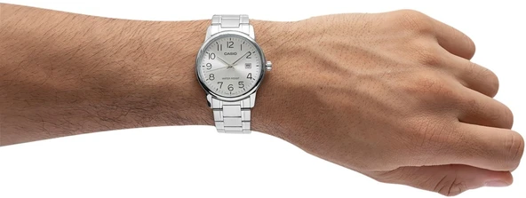 Casio MTP-V002D-7BUDF Metal Kordon Metal Kasa Metalik Renk Erkek Kol Saati - 4