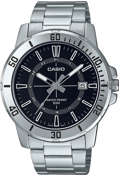 Casio MTP-VD01D-1CVUDF Metal Kordon Takvimli Metalik Renk Erkek Kol Saati