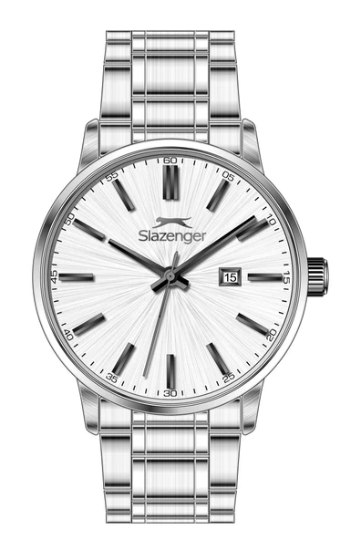 Slazenger SL.09.2561.2.06 Çelik Kordon Çelik Kasa 10 ATM Suya Dayanıklı  Metalik Renk Erkek Kol Saati