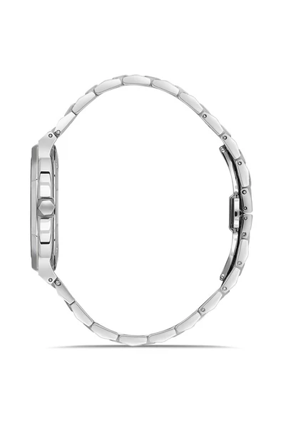 Rms Zeitmeister RMS.1.AG2052.02 Kristal Camlı Çelik Kordon Çelik Kasa 5 ATM Suya Dayanıklı Metalik Renk Erkek Kol Saati - Resim 2