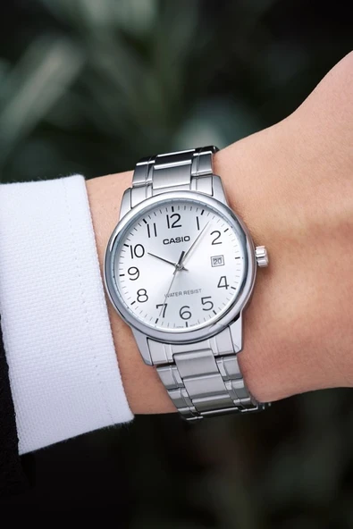 Casio MTP-V002D-7BUDF Metal Kordon Metal Kasa Metalik Renk Erkek Kol Saati - 5