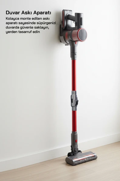 Sinbo SVC-8622 BLDC Motorlu Dikey Kablosuz Şarjlı Led Aydınlatmalı Süpürge - Resim 6