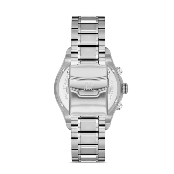 Momentus SC368S-03SS Tüm Fonksiyonlar Aktif Çelik Kordon Çelik Kasa 10 ATM Suya Dayanıklı Metalik Renk Erkek Kol Saati - Resim 3