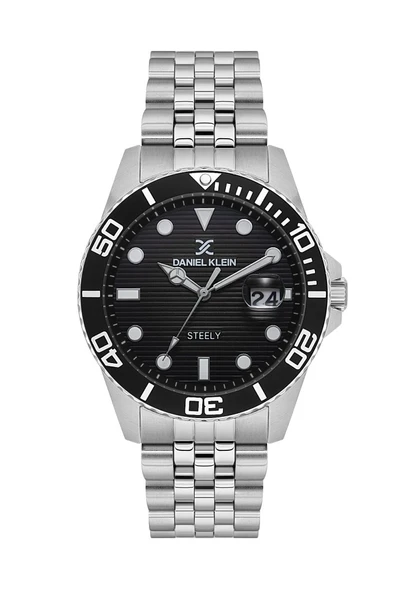 Daniel Klein DK.1.14029-1 Çelik Kasa Çelik Kordon Bombeli Takvim Metalik Renk Erkek Kol Saati