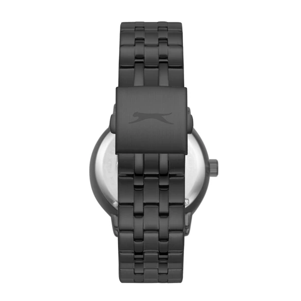 Slazenger SL.09.2560.2.02 Çelik Kordon Çelik Kasa 10 ATM Suya Dayanıklı Siyah Renk Erkek Kol Saati - Resim 4