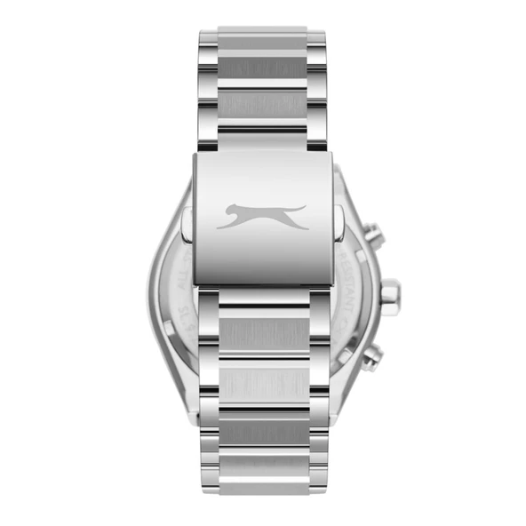 Slazenger SL.09.2540.2.01 Çelik Kordon Çelik Kasa 10 ATM Suya Dayanıklı Metalik Renk Erkek Kol Saati - 4